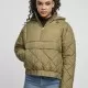 Дамско яке в цвят маслина Urban Classics Ladies Oversized Diamond Quilted Pull Over Jacket, Якета - Hoodstyle.bg