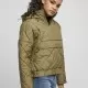 Дамско яке в цвят маслина Urban Classics Ladies Oversized Diamond Quilted Pull Over Jacket, Якета - Hoodstyle.bg