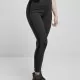 Дамски клин в черен цвят Urban Classics Ladies Highwaist Shiny Stripe Leggings, Клинове - Hoodstyle.bg