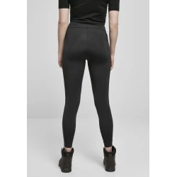 Дамски клин в черен цвят Urban Classics Ladies Highwaist Shiny Stripe Leggings 