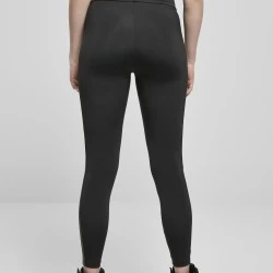 Дамски клин в черен цвят Urban Classics Ladies Highwaist Shiny Stripe Leggings 