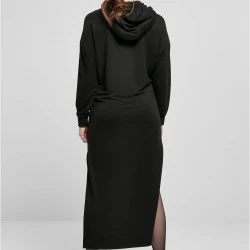 Дамска рокля с дълги ръкави в черно Ladies Long Hoody Dress