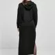 Дамска рокля с дълги ръкави в черно Ladies Long Hoody Dress, Рокли - Hoodstyle.bg
