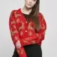 ДАМСКА КОЛЕДНА ЖИЛЕТКА В ЧЕРВЕН ЦВЯТ URBAN CLASSICS, Жилетки - Hoodstyle.bg