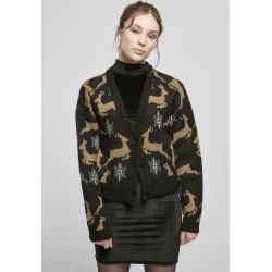 Дамска коледна жилетка в черен цвят Urban Classics 