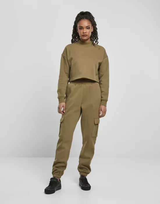 Дамска блуза в масленозелен цвят Urban Classics, Блузи - Hoodstyle.bg