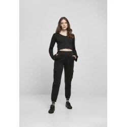 Дамско карго долнище в черен цвят Urban Classics 