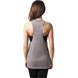 Дамски потник в цвят маслина Urban Classics Ladies Loose Burnout Tank olive 