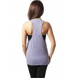 Дамски потник в син цвят Urban Classics Ladies Loose Burnout Tank denimblue 