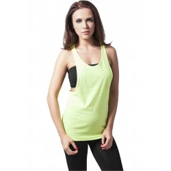 Дамски потник Urban Classics Loose Neon в жълт цвят