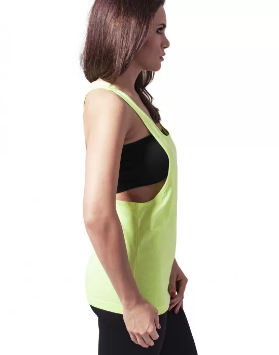 Дамски потник Urban Classics Loose Neon в жълт цвят, Топове - Hoodstyle.bg
