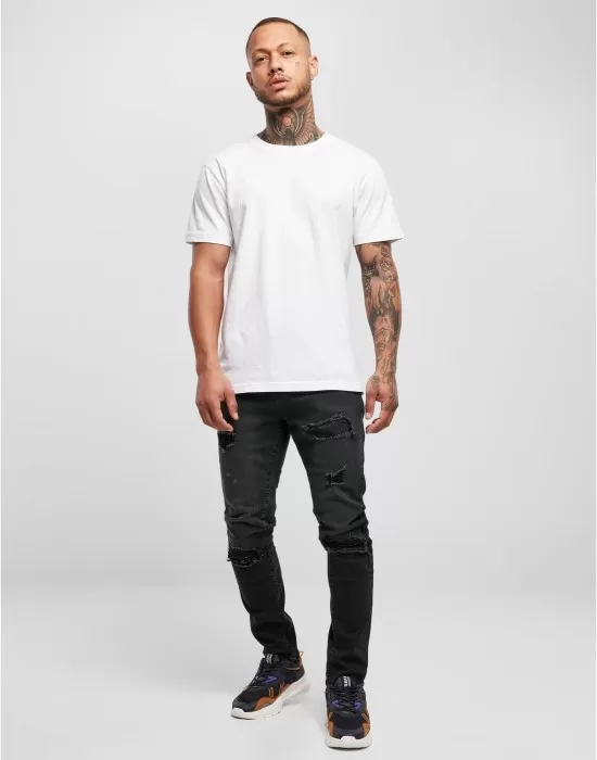 Мъжки дънки в черен цвят Slim Fit Jeans realblk, Дънки - Hoodstyle.bg