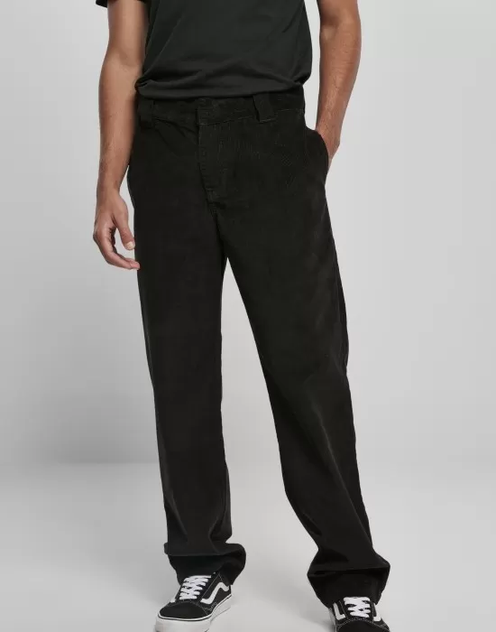 Мъжки панталон в черно Urban Classics Corduroy Workwear, Мъже - Hoodstyle.bg