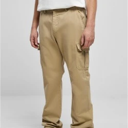 Мъжки карго панталон в бежов цвят Urban Classics Straight Cargo Pants