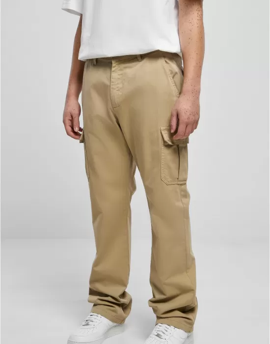 Мъжки карго панталон в бежов цвят Urban Classics Straight Cargo Pants, Панталони - Hoodstyle.bg