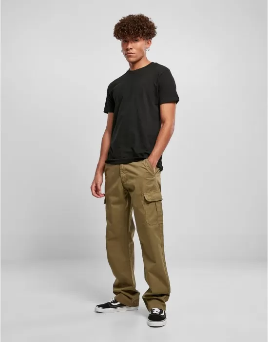 Карго панталон в цвят маслина Straight Leg Cargo Pants, Панталони - Hoodstyle.bg