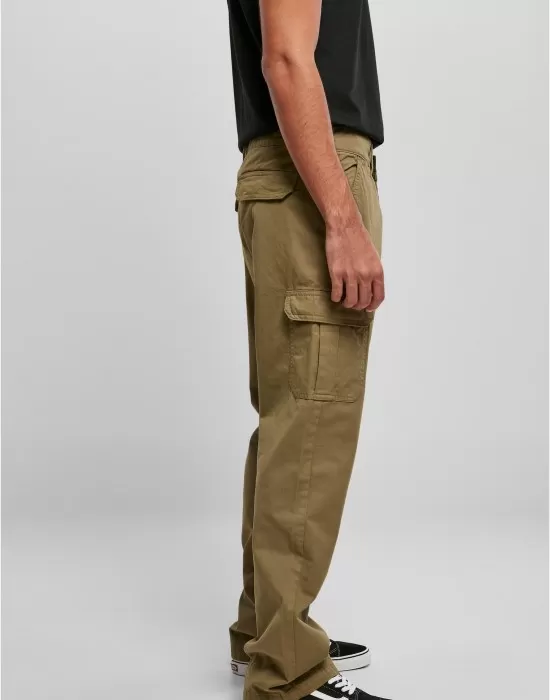 Карго панталон в цвят маслина Straight Leg Cargo Pants, Панталони - Hoodstyle.bg