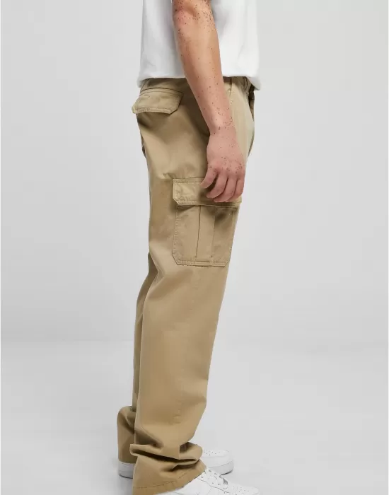 Мъжки карго панталон в бежов цвят Urban Classics Straight Cargo Pants, Панталони - Hoodstyle.bg