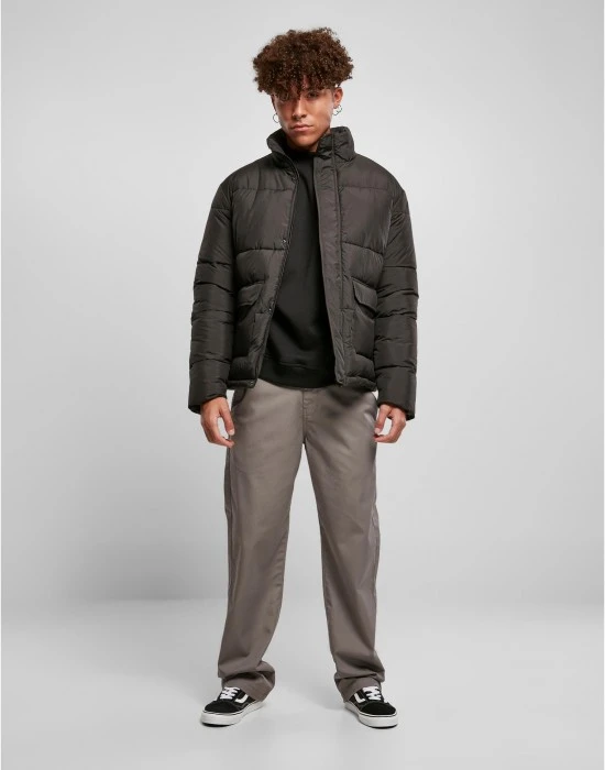 Мъжко Пухено Яке Short Puffer Jacket black XXL