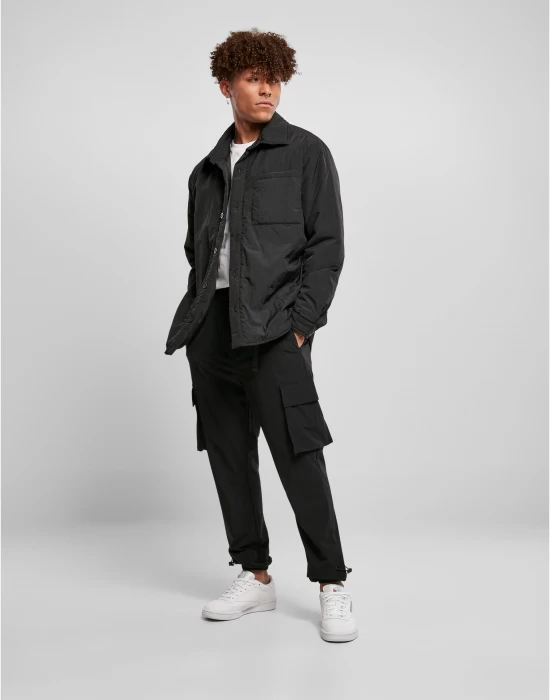 Мъжко яке в черен цвят Urban Classics Padded Nylon, Пролет / Есен - Hoodstyle.bg