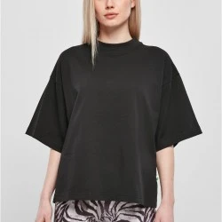 Дамска тениска с широки ръкави в черен цвят Ladies Heavy Tee 