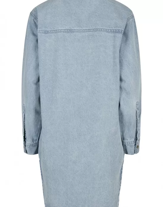 Дамска дънкова рокля в син цвят Urban Classics, Рокли - Hoodstyle.bg