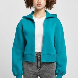 Дамско яке в цвят тюркоаз Urban Classics Short Oversized