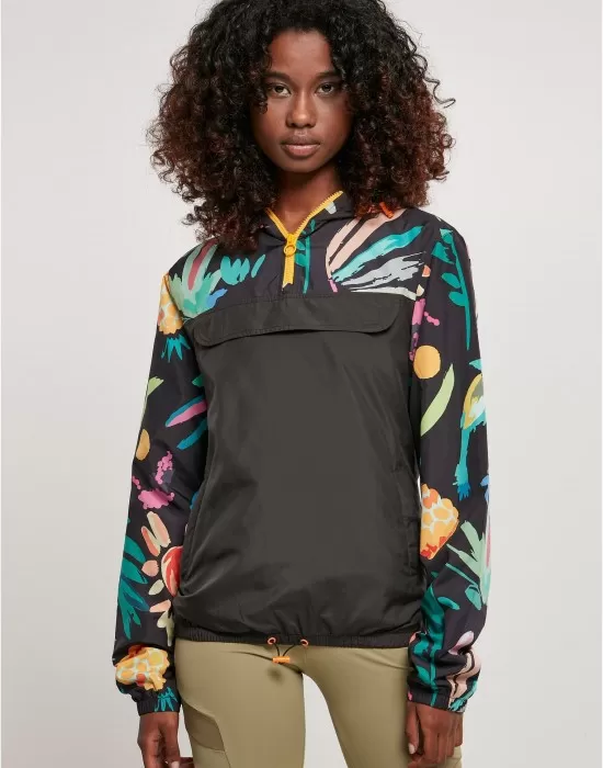 Дамска ветровка в цветен принт Ladies Mixed Jacket, Якета - Hoodstyle.bg
