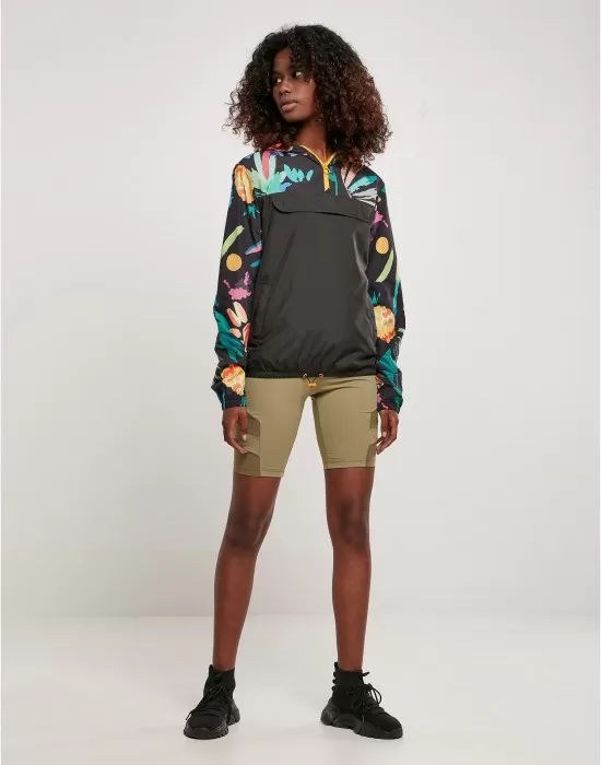 Дамска ветровка в цветен принт Ladies Mixed Jacket, Якета - Hoodstyle.bg