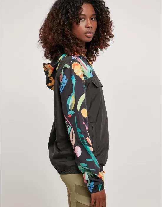 Дамска ветровка в цветен принт Ladies Mixed Jacket, Якета - Hoodstyle.bg