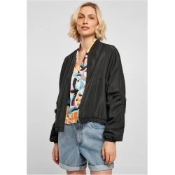 Дамско Бомбър ЯкеLadies Recycled Batwing Bomber Jacket black XXL