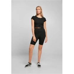 Дамски къс клин в черен цвят Ladies High Waist Shorts 