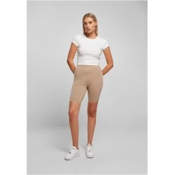 Дамски къс клин в бежов цвят Ladies High Waist Shorts 