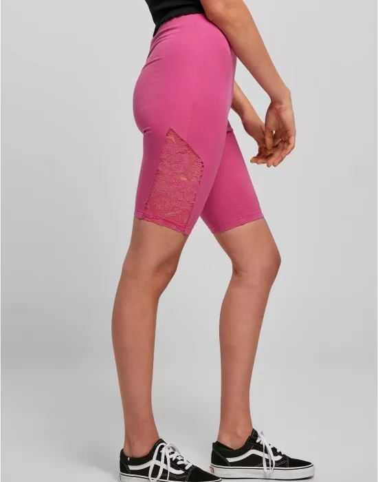 Дамски къс клин в розов цвят Ladies High Waist Shorts, Клинове - Hoodstyle.bg