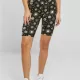 Дамски къс клин в цветен десен Urban Classics Ladies AOP Shorts blacksun, Клинове - Hoodstyle.bg