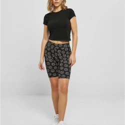 Дамски къс клин в цветен десен Urban Classics Ladies AOP Shorts blackpeace
