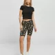 Дамски къс клин в цветен десен Urban Classics Ladies AOP Shorts blacksun, Клинове - Hoodstyle.bg