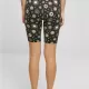 Дамски къс клин в цветен десен Urban Classics Ladies AOP Shorts blacksun, Клинове - Hoodstyle.bg