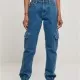 Дамски дълги карго панталони в син цвят Ladies Denim Cargo Pants, Панталони - Hoodstyle.bg