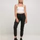 Дамски дълги карго панталони в черен цвят Ladies Denim Cargo Pants, Панталони - Hoodstyle.bg
