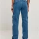 Дамски дълги карго панталони в син цвят Ladies Denim Cargo Pants, Панталони - Hoodstyle.bg