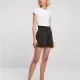 Дамски къси гащи в черен цвят Paperbag Shorts, Къси панталони - Hoodstyle.bg