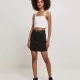 Дънкова пола в черен цвят Ladies Denim Mini Skirt, Поли - Hoodstyle.bg