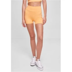 Дамски къс клин в светлооранжев цвят Urban Classics Ladies High Waist Pants