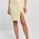 Дамска пола в жълт цвят Ladies Rib Knit Skirt, Поли - Hoodstyle.bg