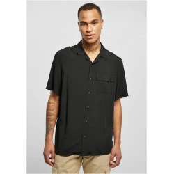 Мъжка риза в черен цвят Urban Classics Camp Shirt