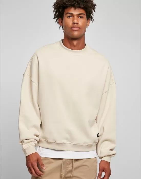 Мъжка блуза в пясъчен цвят Urban Classics 80's Crewneck, Блузи - Hoodstyle.bg