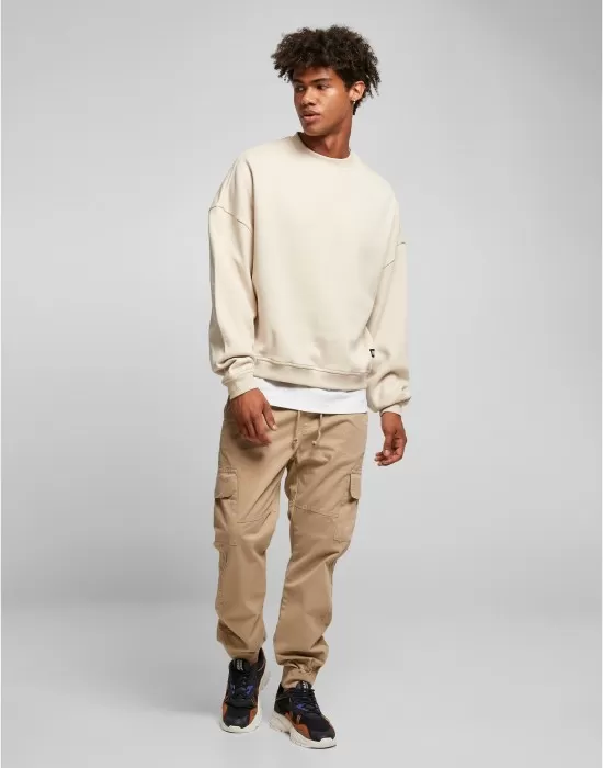 Мъжка блуза в пясъчен цвят Urban Classics 80's Crewneck, Блузи - Hoodstyle.bg