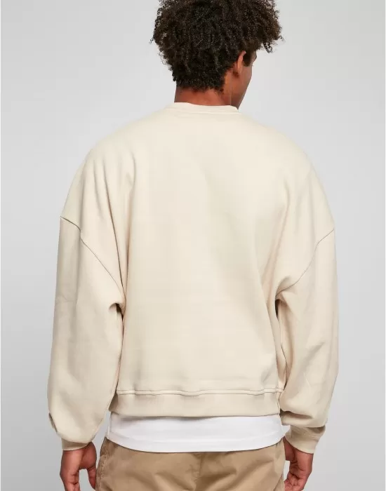 Мъжка блуза в пясъчен цвят Urban Classics 80's Crewneck, Блузи - Hoodstyle.bg