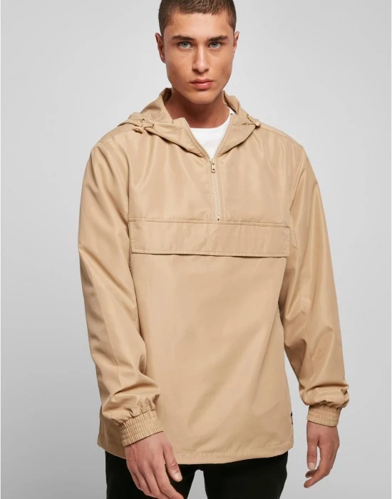 Мъжка ветровка в бежово Urban Classics Recycled Basic, Ветровки - Hoodstyle.bg